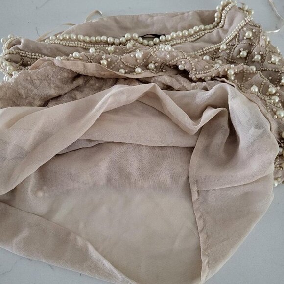 ZARA cream pearl skirt - Picture 7 of 11